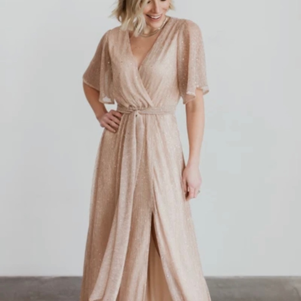 Baltic Born - Grace Champagne Sparkle Gown